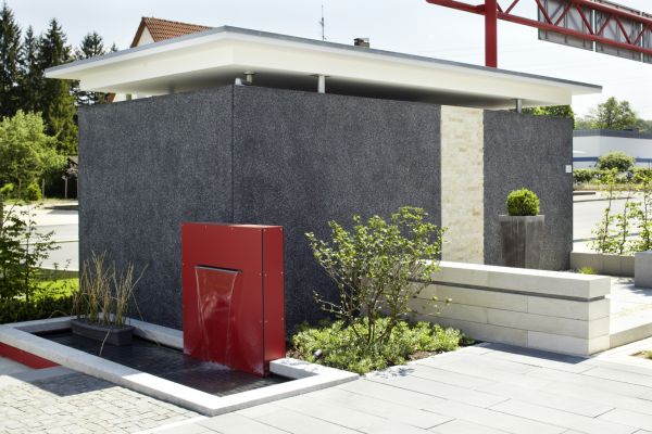 Garagenausstellung - Sondergarage mit Stützdach